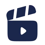 Clapperboard Open Play SVG Icon